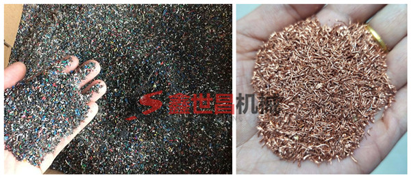 老化線(xiàn)路銅米分離效果